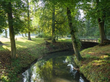 Westphalia 'da bir şatoda sonbahar zamanı