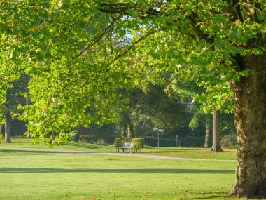 Westphalia 'da bir şatoda sonbahar zamanı