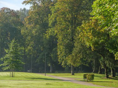 Westphalia 'da bir şatoda sonbahar zamanı