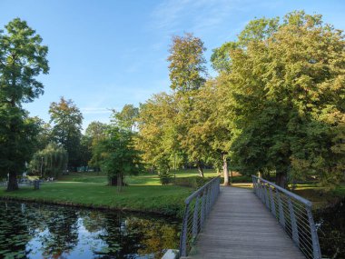 Westphalia 'da bir şatoda sonbahar zamanı