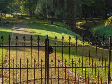 Westphalia 'da bir şatoda sonbahar zamanı