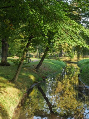 Westphalia 'da bir şatoda sonbahar zamanı