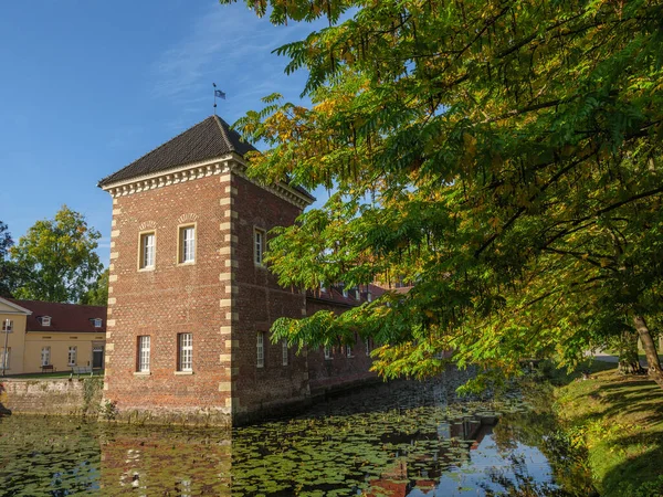 Осень Замке Вестфалии — стоковое фото