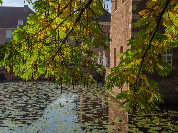 Herfst Tijd Een Kasteel West Phalia — Stockfoto