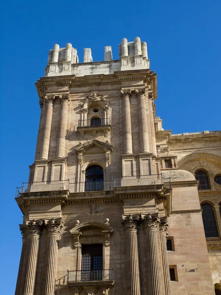 Hiszpańskie Miasto Malaga Nad Morzem Śródziemnym — Zdjęcie stockowe