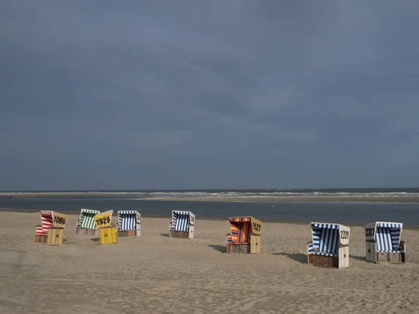 Piccola Isola Langeoog Nel Mare Del Nord Tedesco — Foto Stock