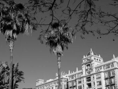 Akdeniz kıyısındaki İspanya 'nın Malaga kenti