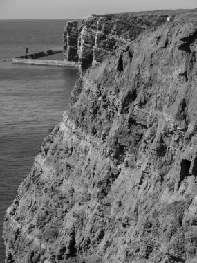 Alman kuzey denizindeki Helgoland Adası.