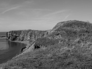 Alman kuzey denizindeki Helgoland Adası.
