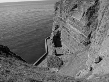 Alman kuzey denizindeki Helgoland Adası.