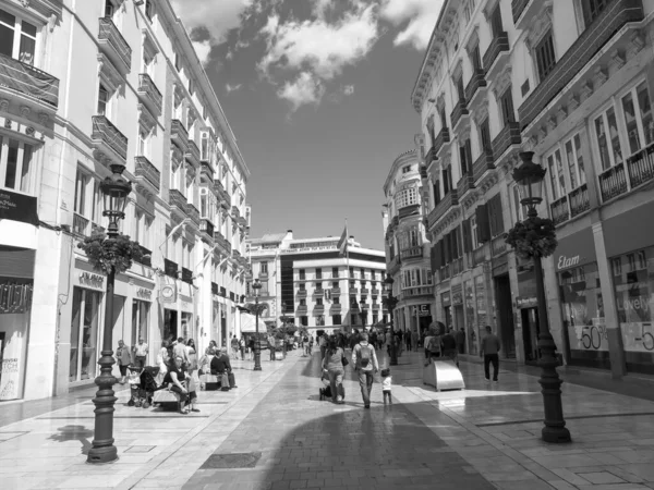 Hiszpańskie Miasto Malaga Nad Morzem Śródziemnym — Zdjęcie stockowe