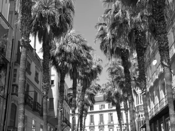 Hiszpańskie Miasto Malaga Nad Morzem Śródziemnym — Zdjęcie stockowe