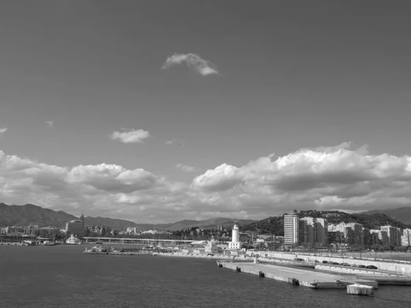 Den Spanska Staden Malaga Vid Medelhavet — Stockfoto