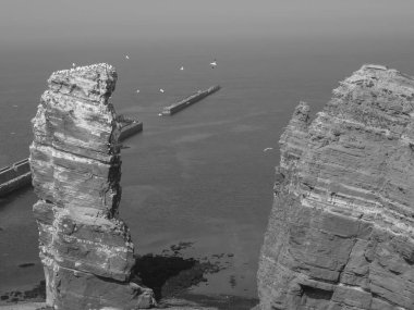 Alman kuzey denizindeki Helgoland Adası.