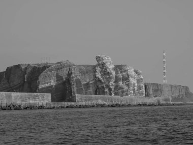 Alman kuzey denizindeki Helgoland Adası.