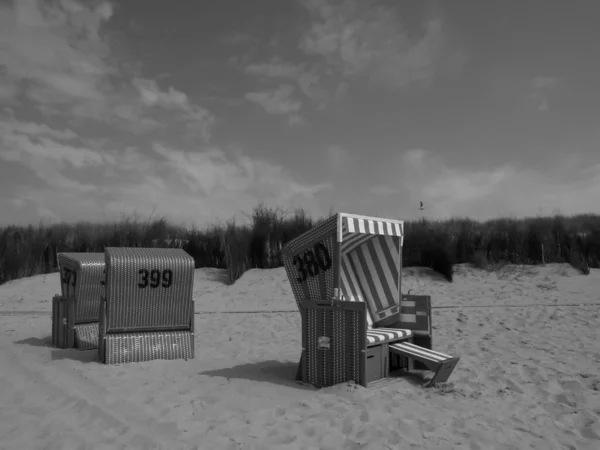 Plaży Langeoog Niemcy — Zdjęcie stockowe