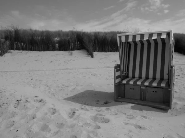 Het Strand Van Langeoog Duitsland — Stockfoto