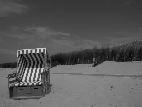 Pláž Langeoog Německu — Stock fotografie