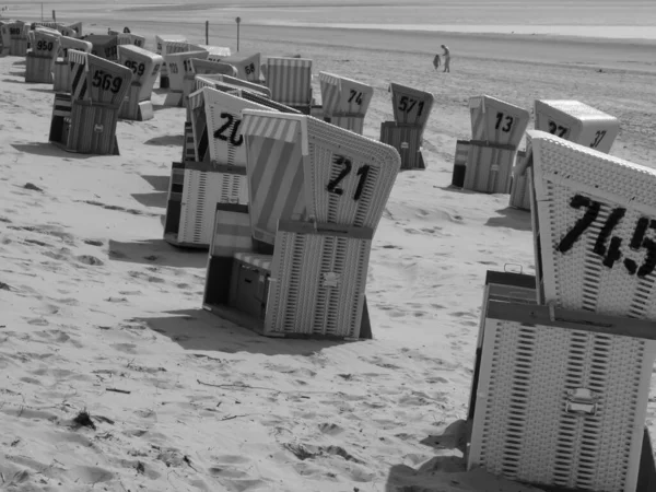 Plaży Langeoog Niemcy — Zdjęcie stockowe