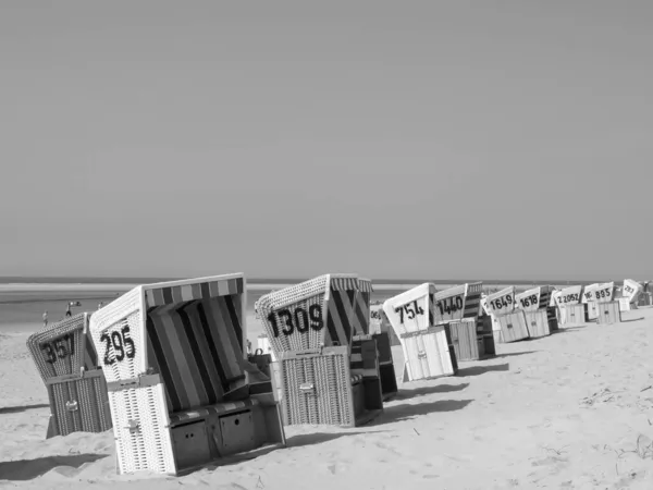 Stranden Langeoog Tyskland – stockfoto