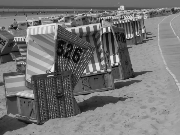 Praia Langeoog Alemanha — Fotografia de Stock