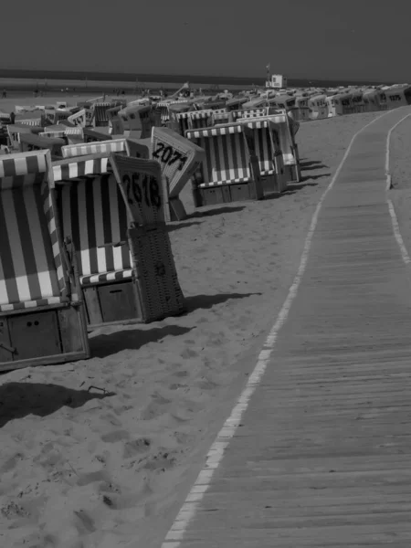 Plaży Langeoog Niemcy — Zdjęcie stockowe