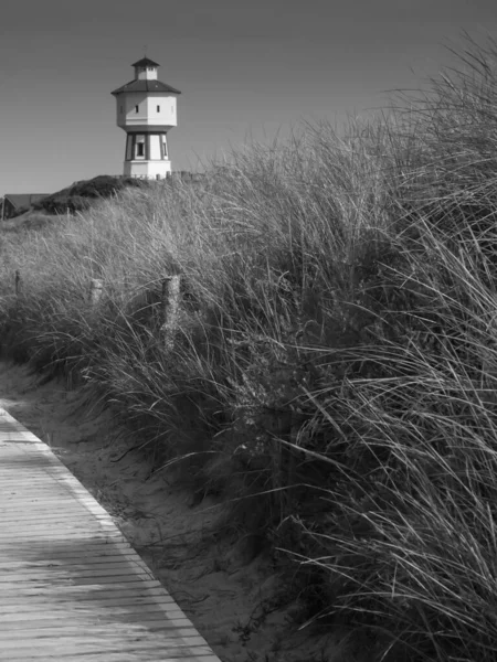 Pláž Langeoog Německu — Stock fotografie