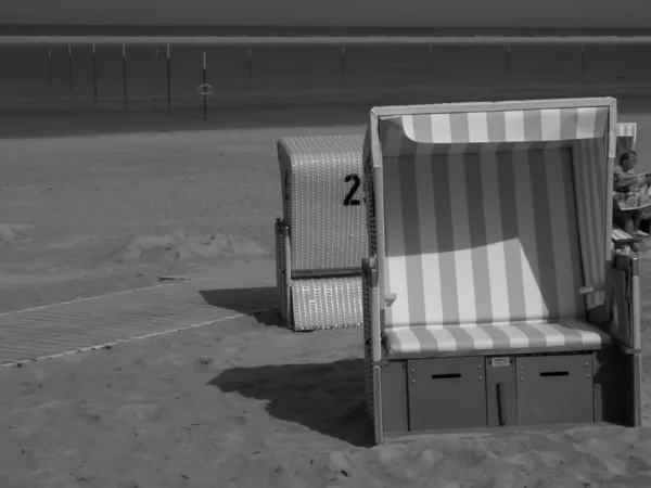 Het Strand Van Langeoog Duitsland — Stockfoto