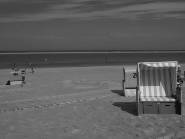 Het Strand Van Langeoog Duitsland — Stockfoto