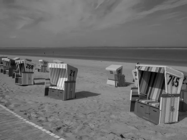 Stranden Langeoog Tyskland – stockfoto