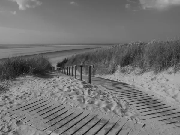 Німеччині Пляж Langeoog — стокове фото