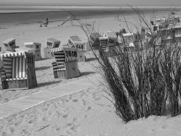 Stranden Langeoog Tyskland — Stockfoto
