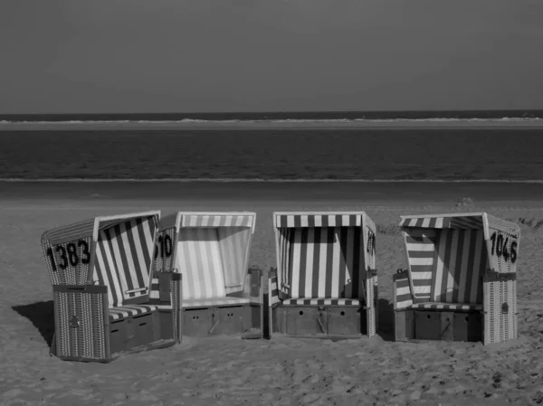 Praia Langeoog Alemanha — Fotografia de Stock