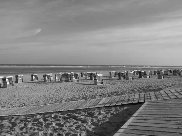 Stranden Langeoog Tyskland — Stockfoto