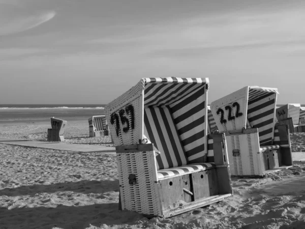 Stranden Langeoog Tyskland — Stockfoto