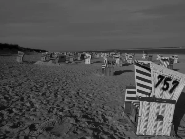 Plaży Langeoog Niemcy — Zdjęcie stockowe