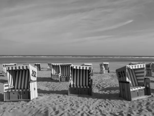 Praia Langeoog Alemanha — Fotografia de Stock