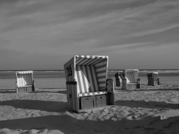 Plaży Langeoog Niemcy — Zdjęcie stockowe