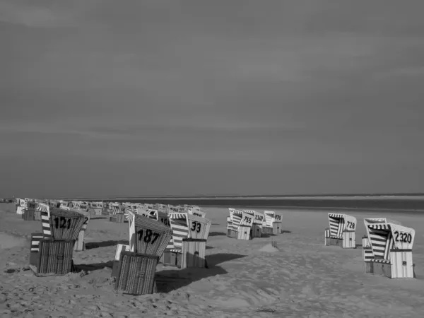 Praia Langeoog Alemanha — Fotografia de Stock