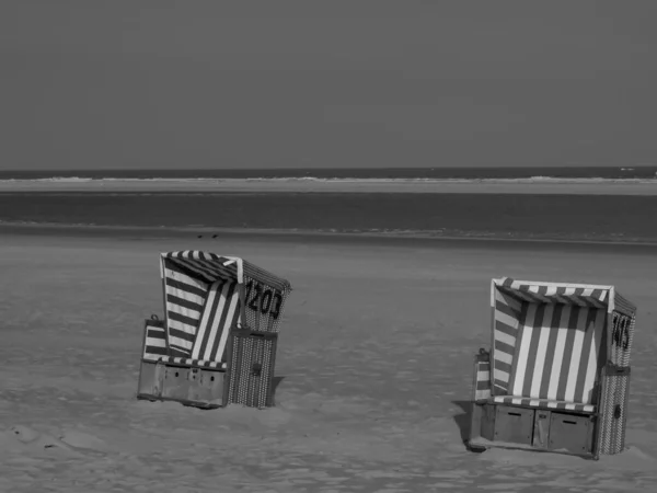 Het Strand Van Langeoog Duitsland — Stockfoto