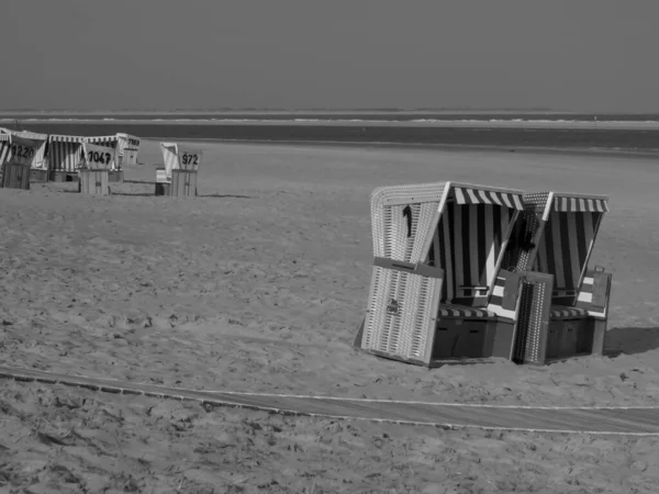 Langeoog Strand Tyskland - Stock-foto