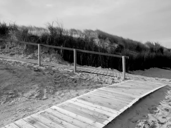 Παραλία Στο Langeoog Στη Γερμανία — Φωτογραφία Αρχείου