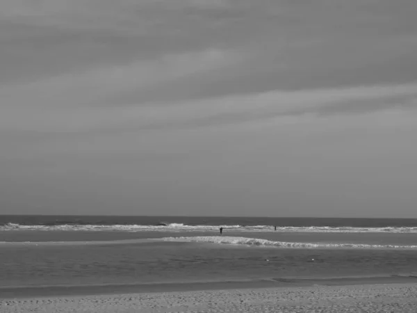 Пляж Langeoog Германии — стоковое фото