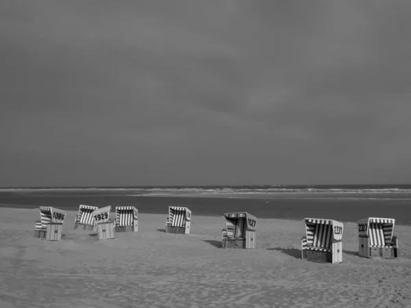 Praia Langeoog Alemanha — Fotografia de Stock