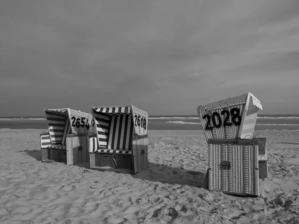 Stranden Langeoog Tyskland — Stockfoto