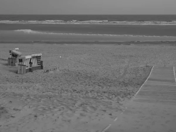 Praia Langeoog Alemanha — Fotografia de Stock