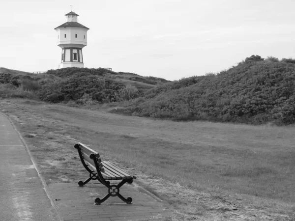 Pláž Langeoog Německu — Stock fotografie