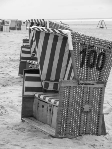 Het Strand Van Langeoog Duitsland — Stockfoto