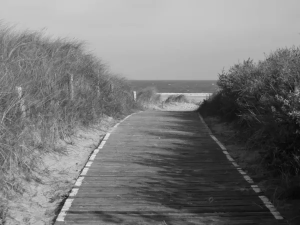 Plaży Langeoog Niemcy — Zdjęcie stockowe