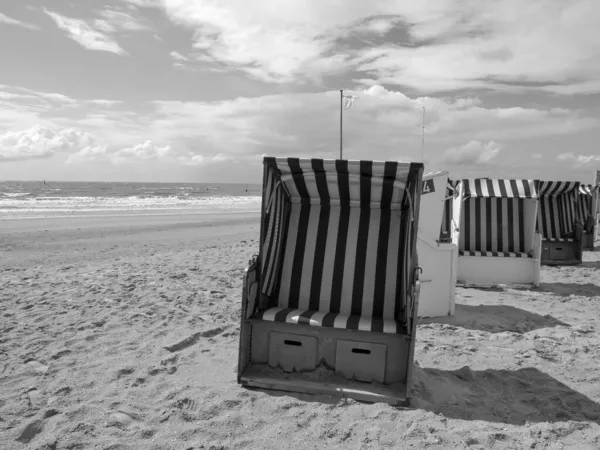 Пляж Нордерні Німеччині — стокове фото